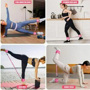 5pcs Set, Ankle Resistance Band for Fitness, Ankle Band for Legs - NWT